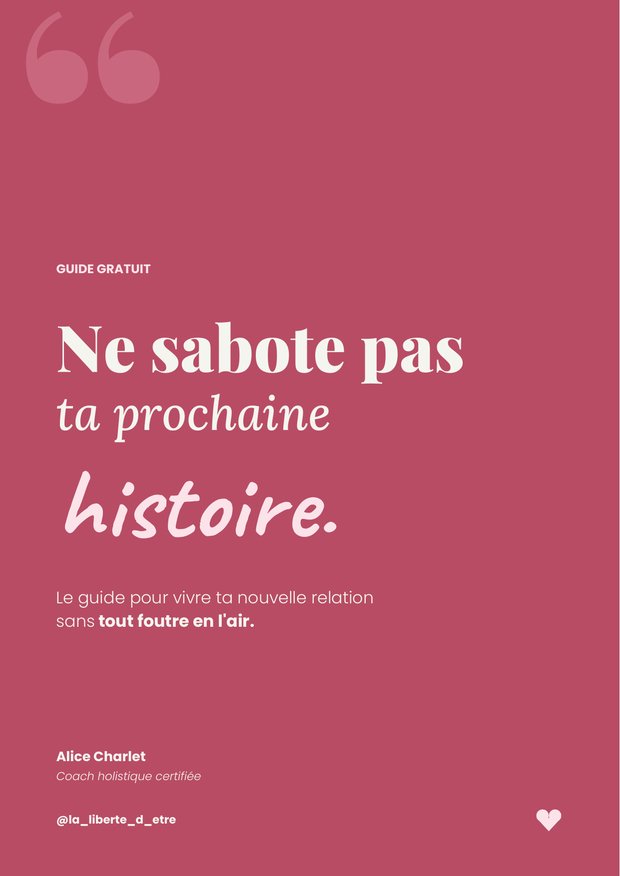 Couverture du guide « Ne sabote pas ta prochaine histoire »